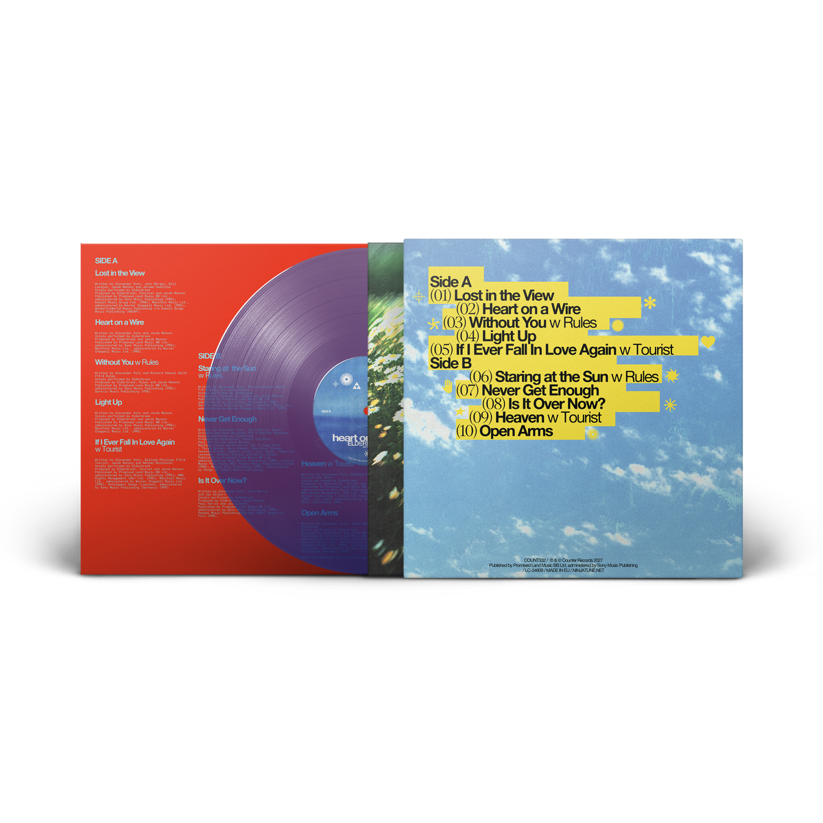 ELDERBROOK - HEART ON A WIRE - TRANSLUCENT BLUE VINYL LP (PRE ORDER)