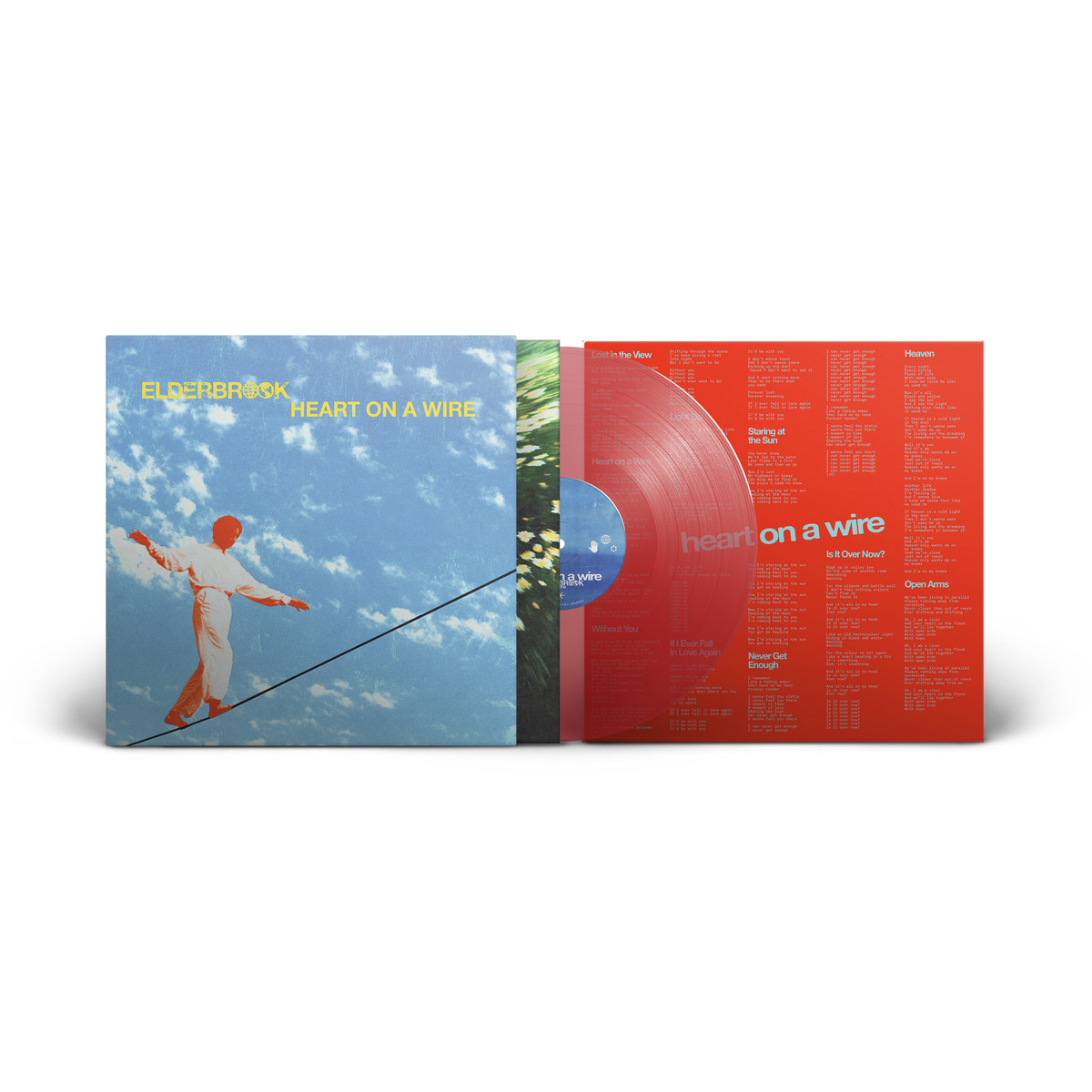 ELDERBROOK - HEART ON A WIRE - TRANSLUCENT RED VINYL LP (PRE ORDER)