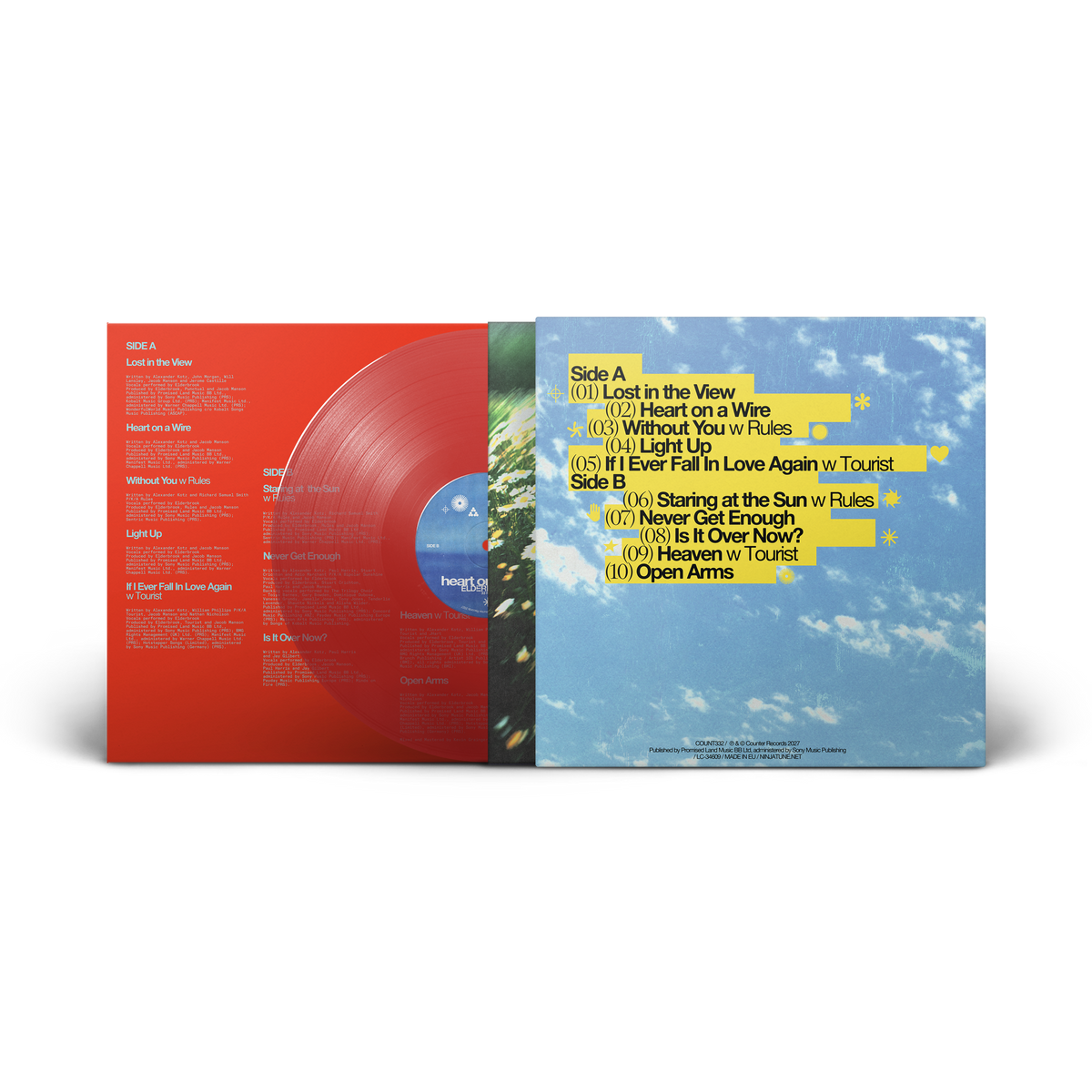 ELDERBROOK - HEART ON A WIRE - TRANSLUCENT RED VINYL LP (PRE ORDER)